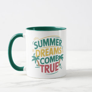 Sommerträume wahr werden, Sommerzeit Tasse