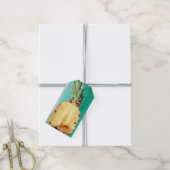 Sommertropische Ananas-Früchte Geburtstagsparty Geschenkanhänger (Mit Garn)