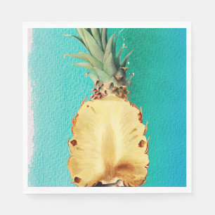Sommertropische Ananas-Früchte Geburtstagsparty Serviette