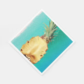 Sommertropische Ananas-Früchte Geburtstagsparty Serviette (Ecke)