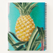 Sommertropische Ananas-Fruchtmonogramm Notizblock (Rückseite)