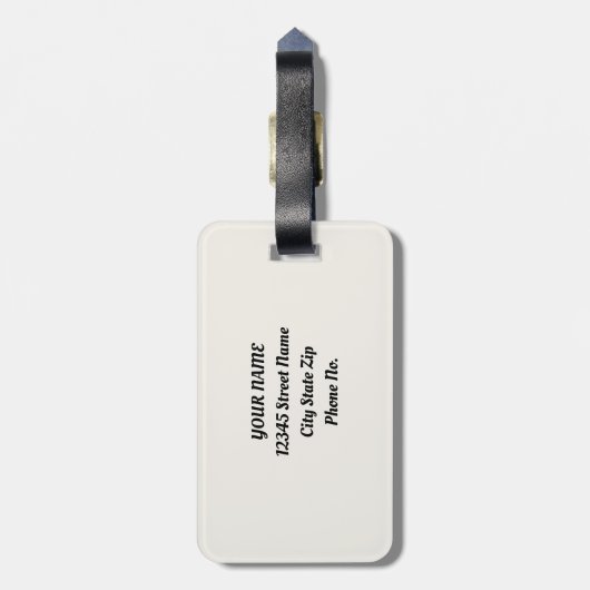 Sommertropischer Dschungel Gepäckanhänger (Rückseite vertikal)