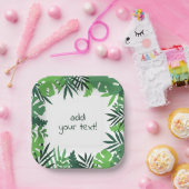 Sommertropischer Dschungel verlasse Sondertext Pappteller (Party)