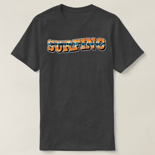 Sommertypografie am Surfstrand T-Shirt (Design vorne)