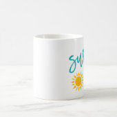 Sommertypografie des Surfs Kaffeetasse (Mittel)