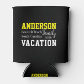 Sommertypografie im Familienurlaub Dosenkühler (Vorderseite)