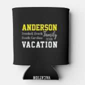 Sommertypografie im Familienurlaub Dosenkühler (Rückseite)