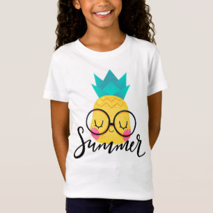 Sommertypografie mit Niedlicher Ananas T-Shirt