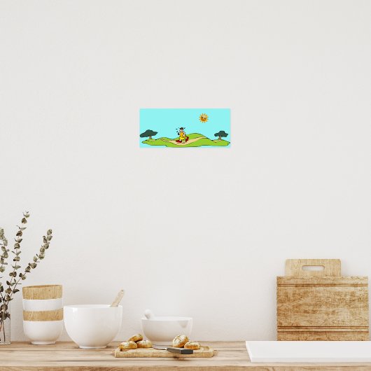 Sommerübung Funny Poster (Küche)