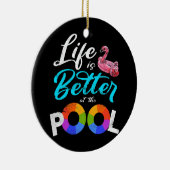 Sommerurlaub am Dreh des Pools ist besser Keramik Ornament (Rechts)