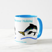 Sommerurlaub am Meer - Delphine Tasse (VorderseiteRechts)