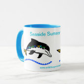 Sommerurlaub am Meer - Delphine Tasse (Vorderseite Links)