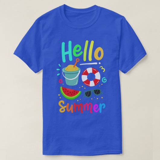 Sommerurlaub am Strand 1 T-Shirt (Design vorne)