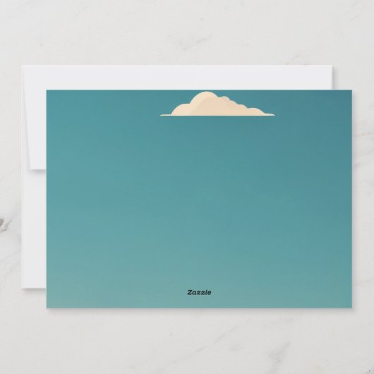 Sommerurlaub am Strand Feiertagskarte (Rückseite)