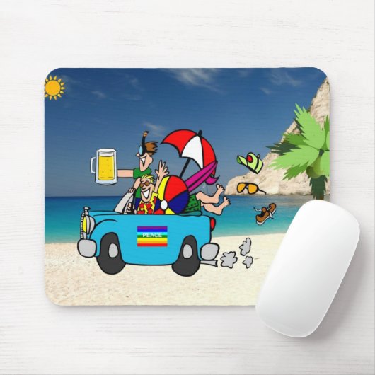Sommerurlaub am Strand Mousepad (Mit Mouse)