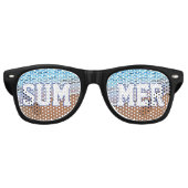 Sommerurlaub am Strand Partybrille (Vorderseite)
