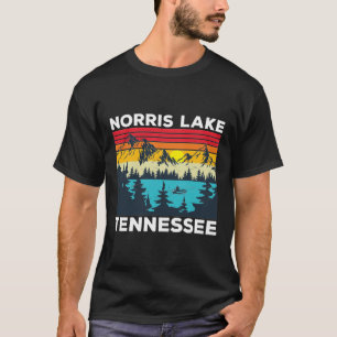 Sommerurlaub Angeln Vintage Retro Norris Lake  T-Shirt