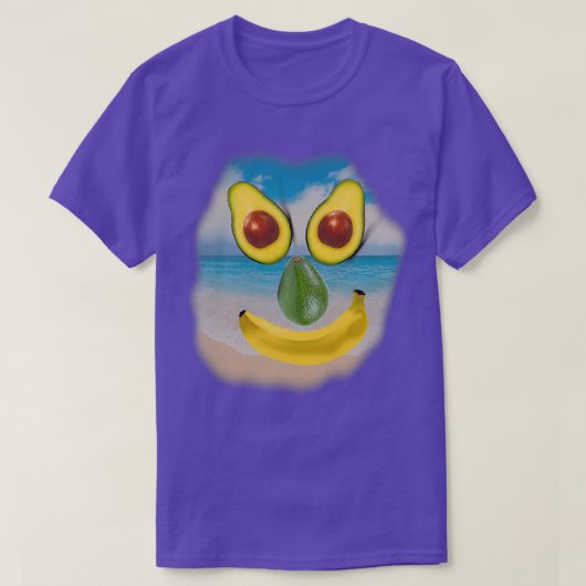 Sommerurlaub Avocado T-Shirt (Design vorne)