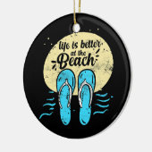 Sommerurlaub Das Leben im Schwimmen ist besser Keramik Ornament (Links)