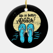 Sommerurlaub Das Leben im Schwimmen ist besser Keramik Ornament (Hinten)