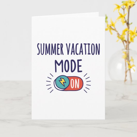 Sommerurlaub eingeschaltet karte (Gelbe Blume)