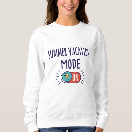 Sommerurlaub eingeschaltet sweatshirt (Vorderseite)