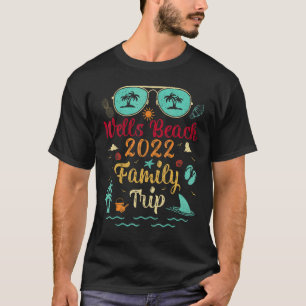 Sommerurlaub Familienreise 2022 Maine Wells Beach T-Shirt