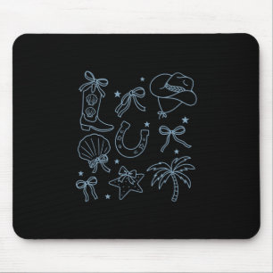 Sommerurlaub Ferien Strand Küste Cowgirl Mousepad
