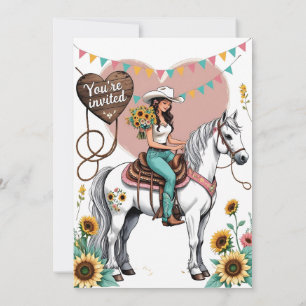 Sommerurlaub für immer - Cowgirl Wedding Bliss" Einladung