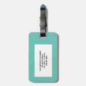 Sommerurlaub Gepäckanhänger (Rückseite vertikal)