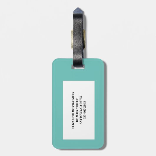 Sommerurlaub Gepäckanhänger (Rückseite vertikal)