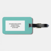 Sommerurlaub Gepäckanhänger (Rückseite horizontal)