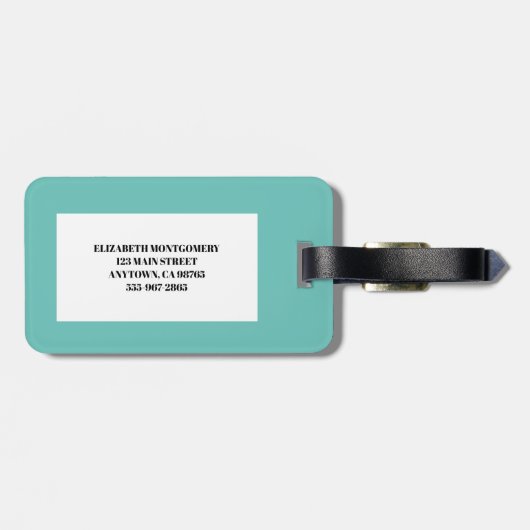 Sommerurlaub Gepäckanhänger (Rückseite horizontal)