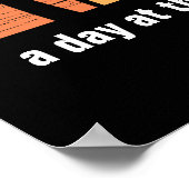 Sommerurlaub Glück ist ein Tag am Strand Poster (Ecke)