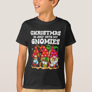 Sommerurlaub Gnome Liebhaber Lustiges Weihnachten T-Shirt