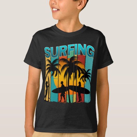Sommerurlaub im Surfen T-Shirt (Vorderseite)