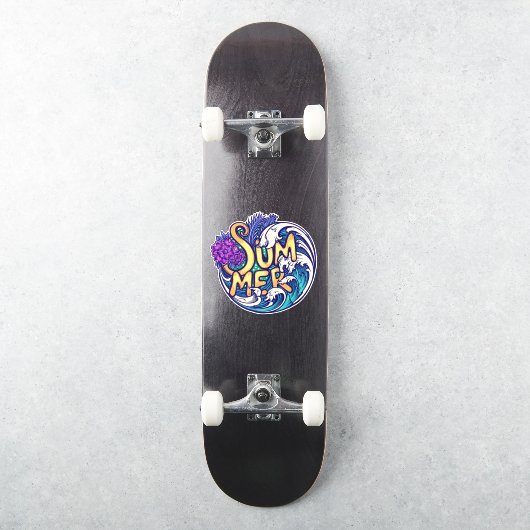 Sommerurlaub in Tropical Beach Aufkleber (Skateboard)