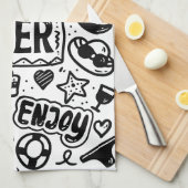 Sommerurlaub in tropischem Meer Geschirrtuch (Viertel Falte)