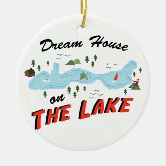 Sommerurlaub Keramik Ornament (Vorne)