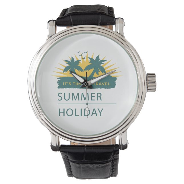 Sommerurlaub Landschaft Armbanduhr (Vorderseite)