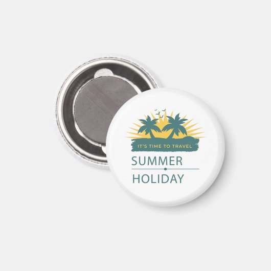 Sommerurlaub Landschaft Magnet (Vorderseite/Rückseite)