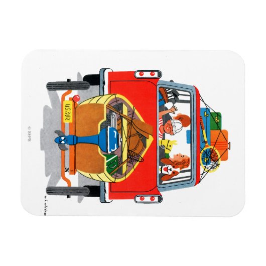 Sommerurlaub Magnet (Horizontal)