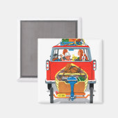 Sommerurlaub Magnet (Vorderseite/Rückseite)