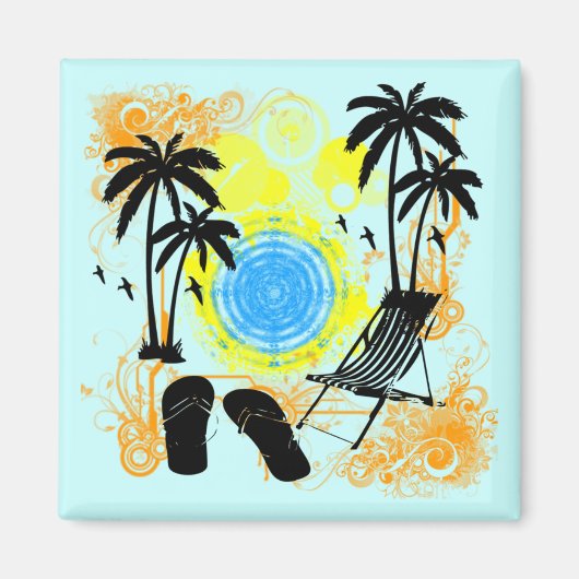 Sommerurlaub Magnet (Vorne)