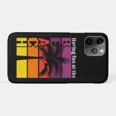 Sommerurlaub mit Spaß im Retro Beach Case-Mate iPhone Hülle (Rückseite (Horizontal))