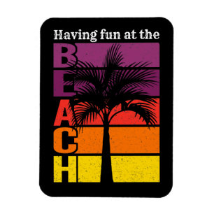Sommerurlaub mit Spaß im Retro Beach Magnet