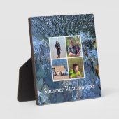 Sommerurlaub mit Wassermauergesteinen Fotoplatte (Vorderseite)