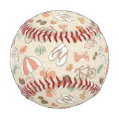 Sommerurlaub Muster Baseball (Vorderseite)