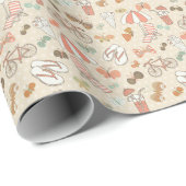 Sommerurlaub Muster Geschenkpapier (Rolleneckpunkt)