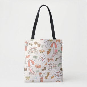 Sommerurlaub Muster Tasche